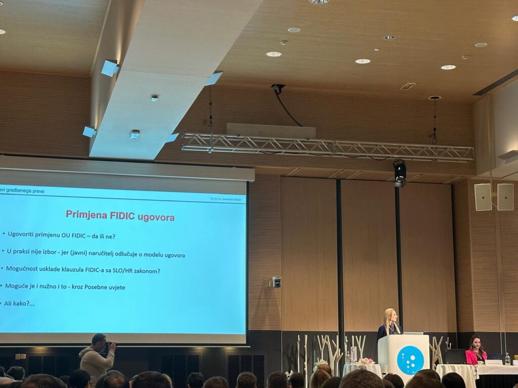 Dana 13. i 14.11.2024. održani Dani gradbenog prava na kojima je kolegica Ines Brozović bila izlagač