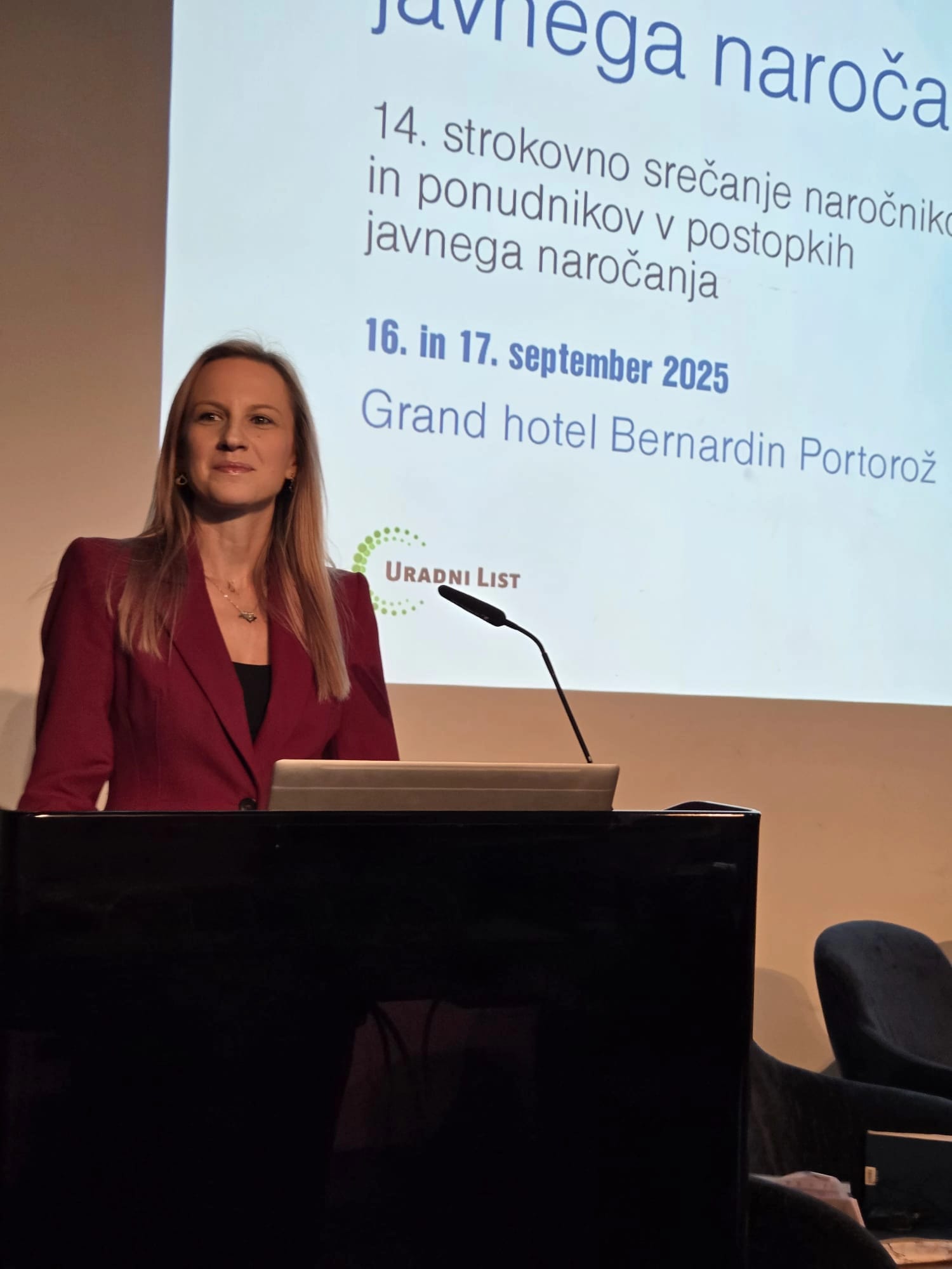 Dana 17.09.2025. godine Ines Brozović je bila izlagač na 14. Kongresu o javnoj nabavi u Portorožu