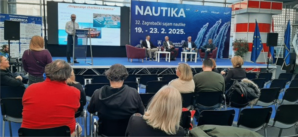 Dana 21.02.2025. održan je Stručni skup “Osiguranje chartera i marina” na Sajmu nautike u Zagrebu