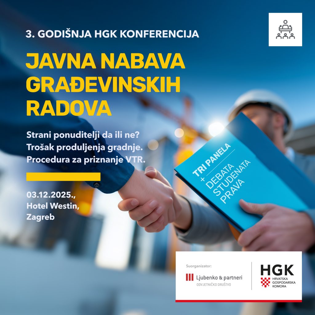 3. REDOVNA KONFERENCIJA JAVNA NABAVA GRAĐEVINSKIH RADOVA ZAGREB