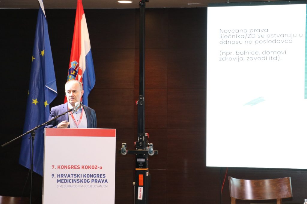 Izlaganje i panel na Hrvatskom kongresu medicinskog prava s međunarodnim djelovanjem