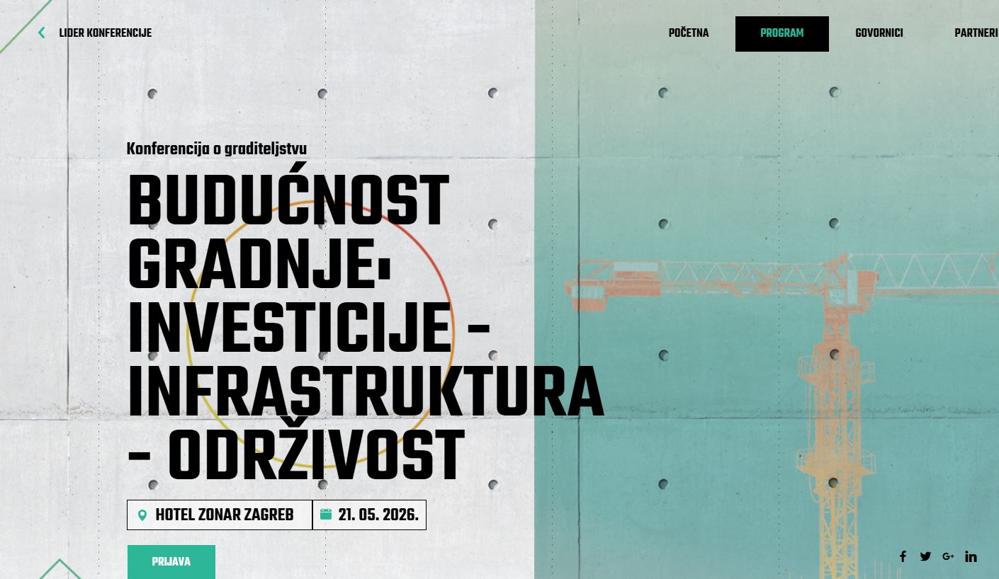 Liderova konferencija o graditeljstvu – Budućnost gradnje