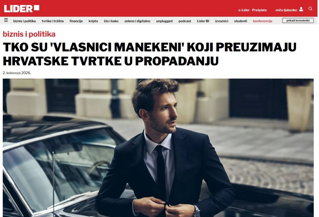 Izjava časopisu Lider za članak
