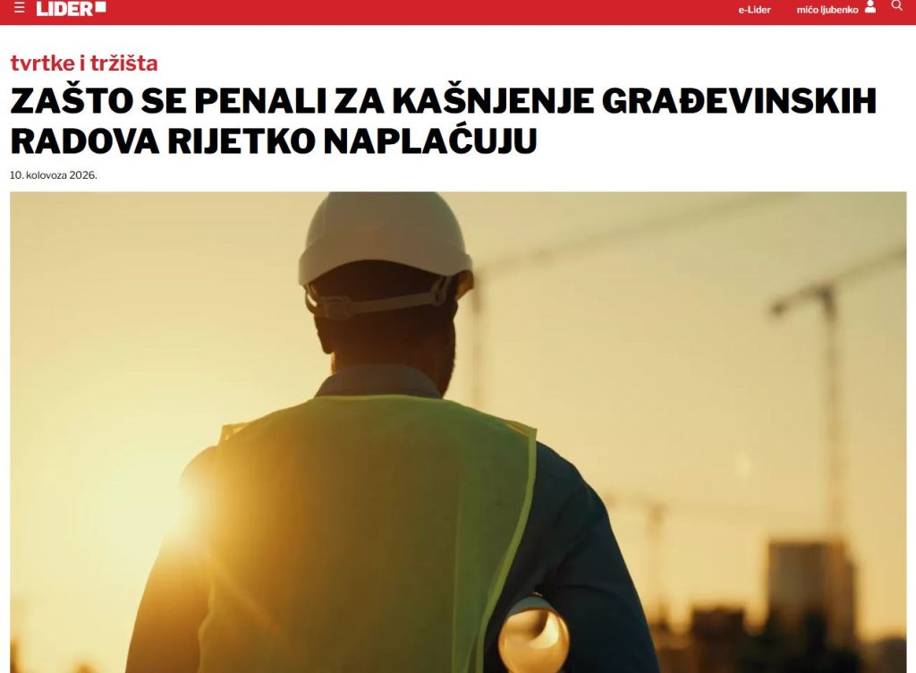 Zašto se penali za kašnjenje građevinskih radova rijetko naplaćuju